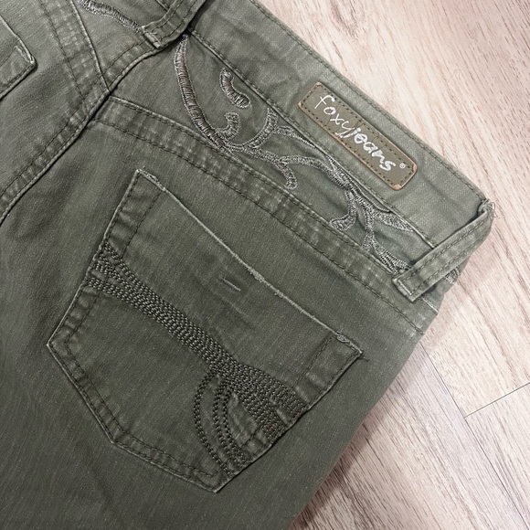 Sage Green Lowrise Jeans - Picture 2 of 5